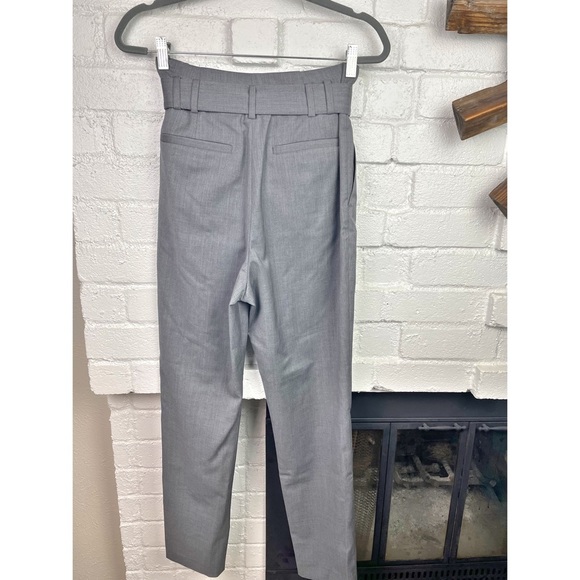 NWT IRO Bettina Grey Paperbag Waist Trousers - Picture 6 of 9